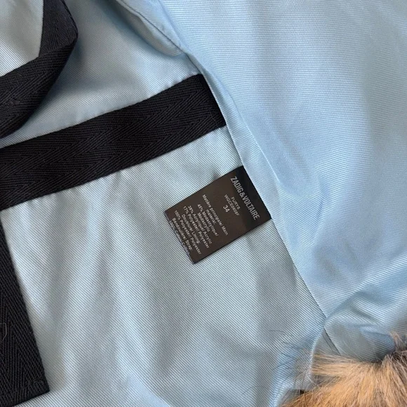 Zadig & Voltaire Faux Fur 'Furys' Coat (Size 34 / US XS) - Picture 3 of 7